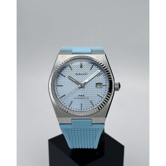 Custom Seiko Mod • Ice Blue Fluted PRX • 40mm